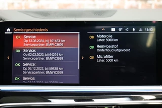 BMW X5 xDrive45e High Executive xLine Automaat  / Panoramadak / SOH 82% / Live Cockpit Professional / Trekhaak / Luchtvering / Stoelventilatie / Personal CoPilot Pack /  Comfortstoelen / Nappa Leder / Harman Kardon / Stoelverwarming / Head-Up Display / Active Steering / Individual Dashboard Leder / 34