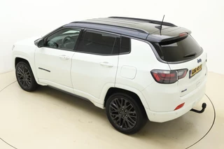 Jeep Compass 4xe 240pk Plug-in Hybrid Automaat S | Lederen bekleding | Navigatie | Trekhaak | Achteruitrijcamera | Electrische achterklep | Keyless | Stoel- en stuurverwarming | 19" Lichtmetalen velgen / 6