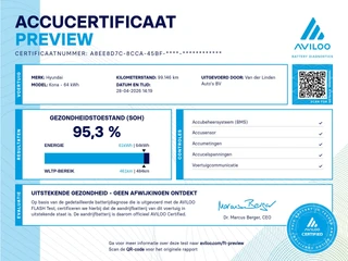 Hyundai Kona EV Fashion 64 kWh 3- Fase SOH 95,3% Warmtepomp | Trekhaak | Camera | Navigatie | Head-Up Display / 2