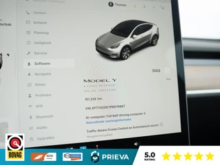 Tesla Model Y Long Range AWD SoH 91,1%| 513 pk | 2023 | Trekhaak | Panorama | Dealer onderhouden / 23