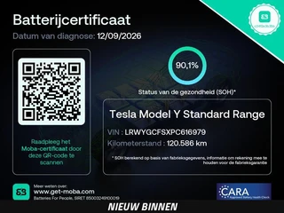 Tesla Model Y RWD 58 kWh LFP | SOH 90,1% | Trekhaak | Panoramadak | AMD Ryzen | Zwart Leder | Warmtepomp | 20" | Eerste eigenaar! / 2