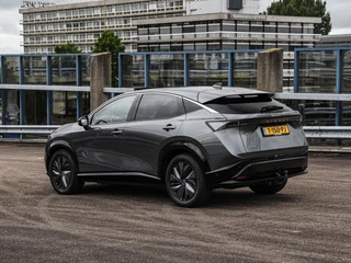Nissan Ariya Evolve 91 kWh | SOH 99% | Panoramadak | Trekhaak | ACC | HUD | Voorstoelen verwarmd en geventileerd | Warmtepomp | 360 Camera | 19" / 11