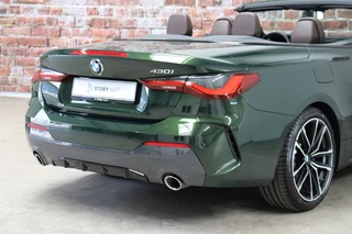 BMW 4 Serie Cabrio 430i High Executive M Sport Pakket Automaat  / Live Cockpit Professional / Harman Kardon / Air Collar / Leder / Head-Up Display / 19 Inch / M Sportremsysteem / Driving Assistant Professional / Safety Pakket / Laserlight / CoPilot Pack / Shadow Line / 7