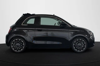 Fiat 500 C La Prima 42 kWh Cabrio Leder Stoelverwarming Achteruitrijcamera 17" / 35