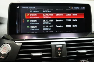 BMW X3 xDrive30i High Executive xLine Automaat  / Panoramadak / Trekhaak / Sportstoelen / Leder / 19 Inch / Driving Assistant Plus / Hifi / LED / Head-Up Display / Achteruitrijcamera / Stoelverwarming / Adaptief Onderstel / Multifunctioneel Instrumentenpaneel / 28