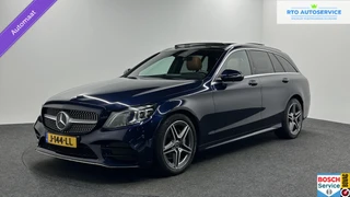 Mercedes C-klasse Estate 200 Business Solution AMG LEER PANO NAVI CRUISE.