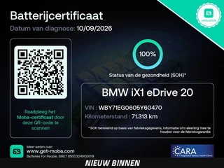 BMW iX1 eDrive20 67 kWh M Sport | SOH 100% | Trekhaak | Harman/Kardon | Keyless | LED | Camera | Navigatie | 18" / 2