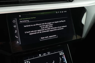 Audi e-tron Sportback S quattro 503pk 95 kWh SOH 93% Panoramadak Trekhaak Leder Matrix LED B&O Memory Keyless Navigatie / 45