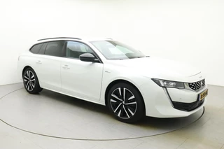 Peugeot 508 SW 1.6 HYbrid GT | Nieuwe tractiebatterij | 225pk | 18" LM Velgen | Camera | Dodehoek Detectie | Full LED | Lane Assist | Navigatie | Afneembare trekhaak / 9