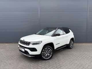 Jeep Compass 4xe 240 Plug-in Hybrid Electric Summit (Elektrisch Schuifdak - Leder incl verwarming/koeling/geheugen - Elektrische Klep - 360gr Camera - Adaptieve Cruise Controle - 19"- Keyless Entry - LED - 4x4)