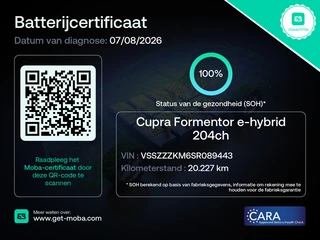 Cupra Formentor 1.5 TSI e-Hybrid SOH 100% Nieuw model 360° camera Stoel-/stuurverwarming / 12