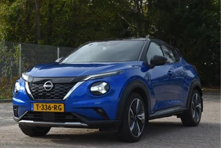 Nissan Juke 1.6 Hybrid N-Design 143 pk Technology Pack Two-Tone | NL-Auto | 1ste eigenaar | BOSE | Keyless | Trekhaak | 360 gr.camera | Full LED