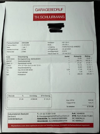 DS DS 3 PT82 Chic Trekhaak | Distributieriem vervangen | Cruise Control | Airco | 4 Seizoenen banden / 22