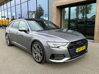 Audi A6 Avant V6 55 TFSI 340pk quattro S-line Panoramadak | Trekhaak | 20 inch | Zwart optiek | Camera | Incl. 1 jaar Bovag garantie / 5