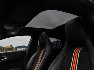 Mercedes-Benz CLA-klasse Shooting Brake 200 OrangeArt AMG Night Edition 156 PK | Panoramadak | Bi-xenon | Camera | Stoelverwarming | Navigatie | 18" / 13