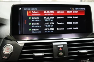 BMW X3 xDrive30i High Executive xLine Automaat  / Panoramadak / Trekhaak / Sportstoelen / Leder / 19 Inch / Driving Assistant Plus / Hifi / LED / Head-Up Display / Achteruitrijcamera / Stoelverwarming / Adaptief Onderstel / Multifunctioneel Instrumentenpaneel / 26