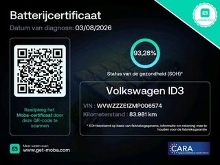 Volkswagen ID.3 1st Plus Pro Perf. 58 kWh SoH 93,3% /ACC/ CarPlay/ / Trekhaak/ / 24