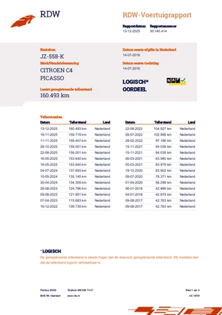 Citroen C4 Grand Picasso 1.2 PureTech Business 7 p | Cruise Control | Navigatie | Airco | Parkeersensoren Achter | NAP / 34