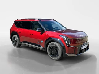 Kia EV9 GT-line AWD 99,8 kwh 7 zits | 385 PK | Geventileerde/verwarmde stoelen | Wireless Carplay & Android auto | 2.500 kg trekgewicht | Meridian | Fabrieksgarantie t/m 19-6-2033 +3x 1 jaar*  | NAP / 4