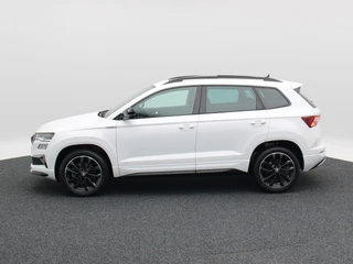 Skoda Karoq 1.5 TSi 150 Pk Automaat Sportline Business | Trekhaak | Stoel/Stuurverwarming | Panorama dak | Matrix LED | Camera | CarPlay | Parkeersensoren | 18 Inch | 50.137 Km !! / 10