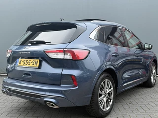 Ford Kuga BWJ 2021 2.5 225 PK PHEV Vignale  FULL LED | LEDER | STOEL+STUUR VERW. | PANODAK | ELEKTR. STOELEN | ELEKTR. ACHTERKLEP | CAMERA | NAVI | CLIMA | CRUISE | CARPLAY + ANDROID | KEYLESS | LMV | PDC / 2