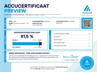 CUPRA Formentor 1.4 e-Hybrid 245pk VZ Pano dak | Brembo / 6