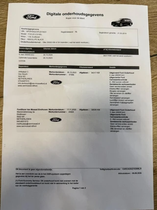 Ford Focus Wagon 1.0 EcoBoost Titanium Business PANO LEER CRUISE NAVI CARPLAY ECC. / 54