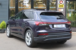 Audi Q4 e-tron 50 quattro S Edition 77 kWh Optiek Zwart S-Line/Pano/Leder/Matrix LED/Elek. stoelen+mem/Head-up/Camera/Keyless/20" / 7