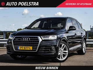 Audi Q7 3.0 TFSI quattro S-Line Panoramadak B&O Advanced Nachtzicht Luchtvering Leder ACC HUD Virtual Cockpit Soft-Close Achterasbesturing Trekhaak 21"
