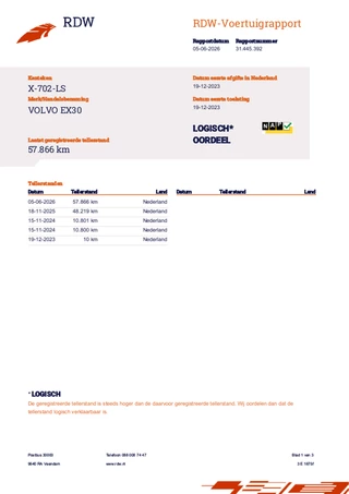 Volvo EX30 Single Motor Extended Range Ultra 69 kWh|Harman/Kardon|panodak / 20