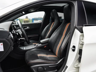 Mercedes-Benz CLA-klasse Shooting Brake 200 OrangeArt AMG Night Edition 156 PK | Panoramadak | Bi-xenon | Camera | Stoelverwarming | Navigatie | 18" / 12